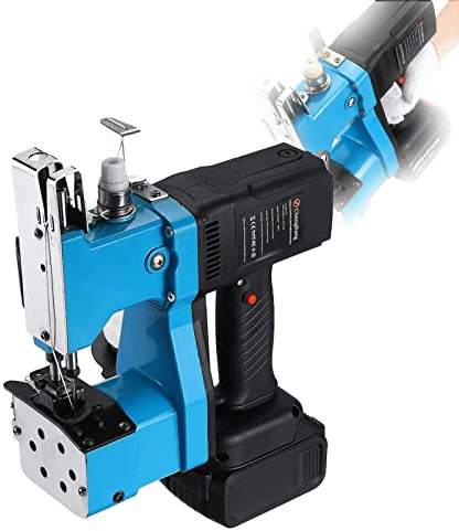 Máquina eléctrica Máquina para Cerrar Bolsas, Cosedora Bolsas Mano, Máquina Coser para Cerrar Bolsas Bolsa Industrial, Máquina para Cerrar Bolsas 18000 RPM Cosedora de