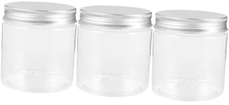 Alipis 6pcs 250ml Mini Mason Jars Silver Aluminum Lids, Airtight Sealed Jam and Honey Storage Containers for Kitchen Use