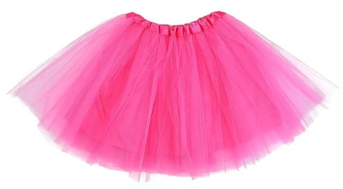 Liameph Women's Pink Tutu Skirt, 32W, Knee-Length, Midi, Adjustable, Perfect for Proms, Parties, and Special Occasions