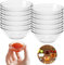 Ferenando 10 Pièces Petit Bol en Verre Ø 7.5cm 75ml pour Sauces, Mini Bols en Verre Ronde, Transparent Condiment Pots, Petits de Service pour Chutneys, Ingrédients De Cuisine, Confiture, Epices