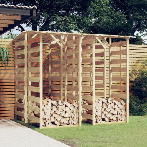 Tidyard Pergolas avec toits 4 pcs 100x90x200 cm Bois de pin imprégné Décoration de Extérieure Terrasse, Pelouses Arche de Jardin pour Plantes Grimpantes, Roses, Légumes