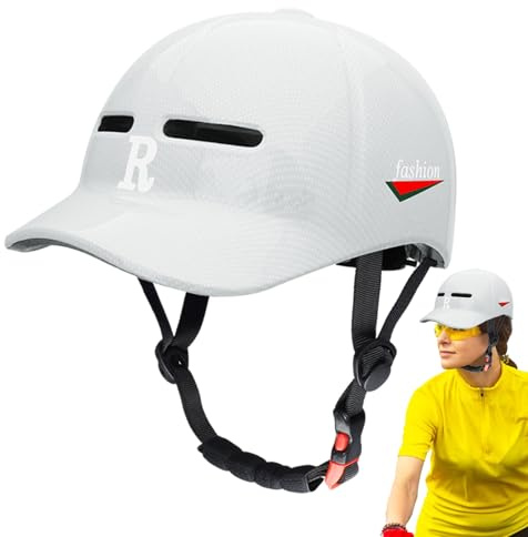 Casco da bicicletta – Casco da motociclista per la guida per adulti, protezione della testa con fodera rimovibile per uomini e donne ciclismo su strada scooter pattinaggio
