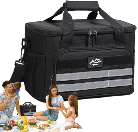 Générique Boîte à Lunch Isotherme | Boîte Repas Isotherme Adulte,Sac de Stockage Alimentaire Imperméable Grande Capacité pour Hommes Femmes Travail Voyage Pique-nique Camping Randonnée Pêche
