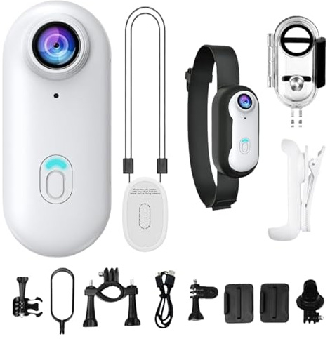 Action camera | Fotocamera sportiva per esterni, dispositivo indossabile per vlogging, grandangolo a 170 gradi, telecamera impermeabile per sport, moto, ciclismo, palestra, escursionismo, viaggi