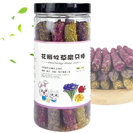 Générique Bâtons À Mâcher pour Lapin | Bâtons De Foin À Grignoter pour Petits Animaux | Friandises Saines Et Jouets À Ronger | Snacks Alimentaires Idéaux Ppour Lapins Cochons D’Inde Et Rongeurs