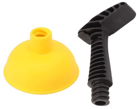 Cufaee Mini Plunger, Powerful Slip Proof Handle Efficient Small Drain Plunger for Toilet Bathtub Sink (Style 2)