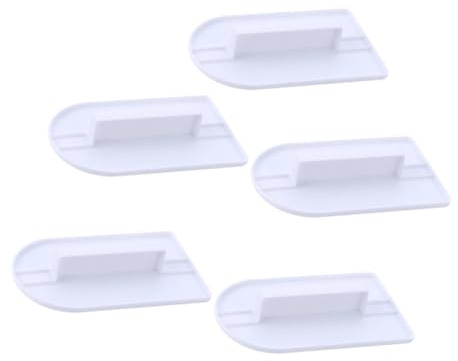 Gatuida 5pièces Racloir à Gâteau Lisseur à Fondant Racloir à Fondant Pour Pâtisserie Outils De Cuisine Pâtisserie Blanc