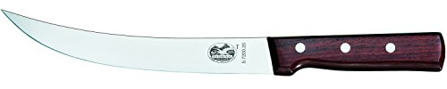 Victorinox 8 Butcher And Breaking Knife, Curved Blade, Maple Wood Handle 5.7200.20