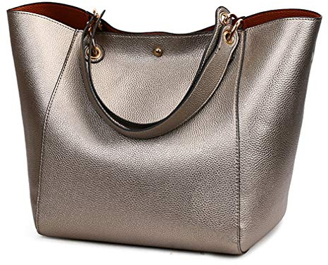Pahajim Henkeltaschen Desigual Handtasche Damen Ledertasche Damen Shopper Damen Groß Tote Schultertaschen Kunstleder Wasserdichte Tasche Umhängetasche Geschenk Für Frauen(Bronze)