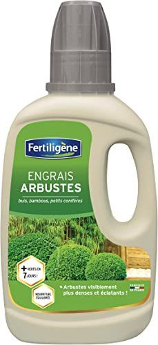 FERTILIGENE FEPO400 - Engrais Liquide Arbustes en pots et Petits Conifères 400 ml - Arbustes plus verts en 7 jours - Nourriture équilibrée - Formule à base de minéraux - Pour 128 L de solution diluée