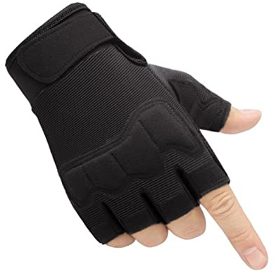 MAYIYAHO Gants Tactiques armée Militaire tir sans Doigts Demi-Doigts Gants Anti-dérapant Chasse en Plein air Sports Airsoft Gants de vélo