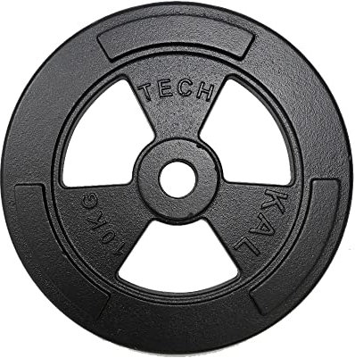Olympische Gewichtsscheiben ideal für Hanteln und Langhanteln, Platten von 2,5 bis 20 kg, Loch Ø 30 mm (1 Scheibe 10 kg, 1)
