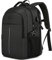 Sac à Dos Ordinateur Portable 18.4 Pouces,55L Sac à Dos de Voyage Grande Homme Femme Antivol Imperméable avec USB Charging Port PC pour Loisir, Scolaire,Affaire Noir