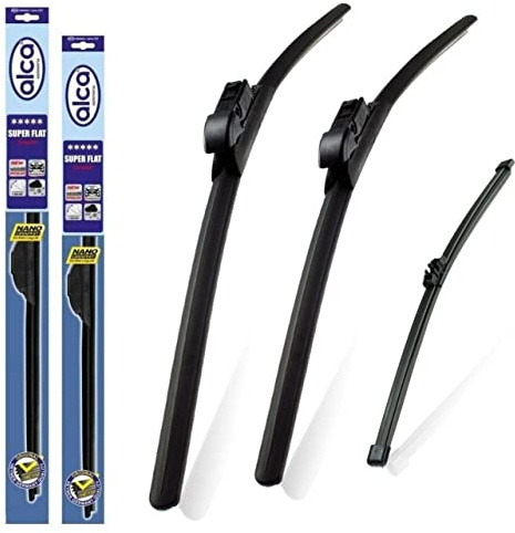 alca Germany Super Flat Wipers Fits VW Taigo 2021-onwards Set of 3 Wiper Blades ASF2618ST13G1