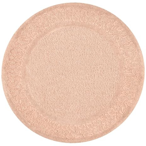 Kleine Wolke Badteppich Talia Pearl 80 cm rund | 100% Baumwolle
