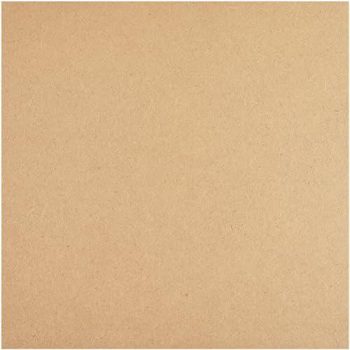 craspire Panneaux de Bois MDF pour Travaux Manuels, 3 mm D'Épaisseur, Panneau MDF Carré en Bois de Densité Moyenne, Panneaux D'Aggloméré pour Planche de Séchage d'argile, Cadre Photo, Accessoires