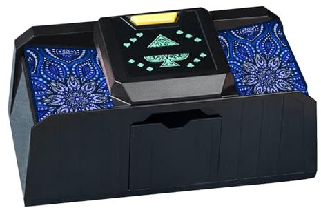 Mélangeur de cartes, mélangeur de cartes automatique - mélangeur de cartes automatique 2-Deck,Mélangeur de cartes automatique, mélangeur de poker électrique à piles pour jeu de cartes de casino, poker