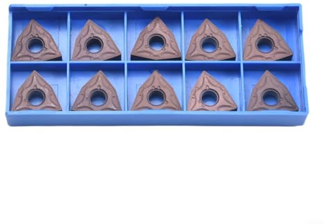 10 inserti in carburo CNC, tornio da taglio reversibile, inserti in carburo, utensili rotanti con scatola WNMG431/WNMG080404-MD