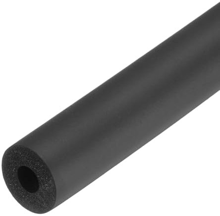 sourcing map Pipe Insulation Foam Tube Lagging Insulation Pipe 6mm(1/4) ID 15mm OD 20 Heat Preservation for Handle Grip Support,Black
