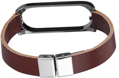 HOMSFOU 3piezas Pulsera De Repuesto Compatible Con Mi Band Nfc Diseño Simple y Elegante Correa De Piel y Cierre Seguro Para Uso Diario y Actividades Deportivas