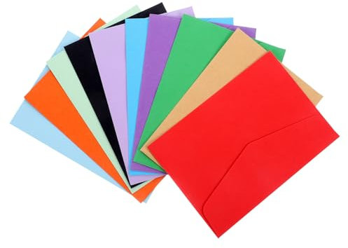 SEWACC 60stücke Bunte Kleine Papierumschläge Budgetumschläge Bargeldumschläge Für Karten Bargeld Und Kleine Gegenstände Zum Organisieren Und Mitnehmen Reisen Alltag