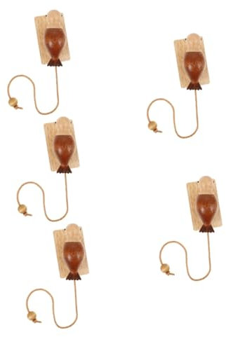 Zerodeko 5pcs Woodpecker Door Stopper Animal Business and Home Decor Vintage Knocker