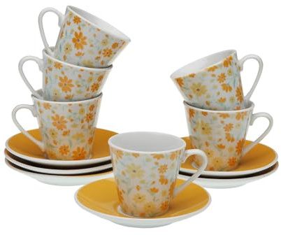 Versa Juego de Tazas con Platos Clivia Porcelana - Marca EAN: 8420327570895