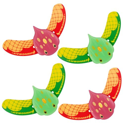 4stk Pool Spielzeug Unterwasser Glider, Teufel Fisch Tauchspielzeug, Interessantes Tauchtiere für Kind, Poolspielzeug, Wasserspielzeug Kinder, Schwimmbad Spielzeug für Kinder/Hunde Tauchen Strand