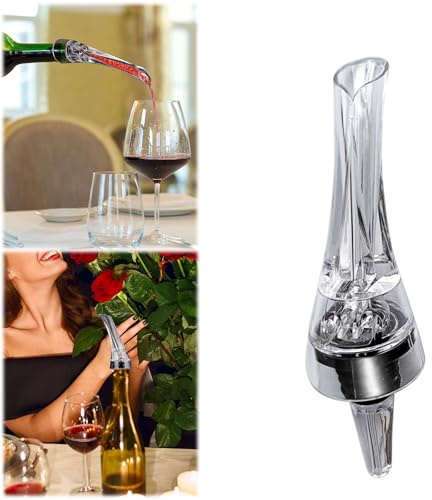 Paquete de 2 boquillas aireadoras de vino, aireador de botellas de vino tinto para accesorios de regalo de vino (estilo A)