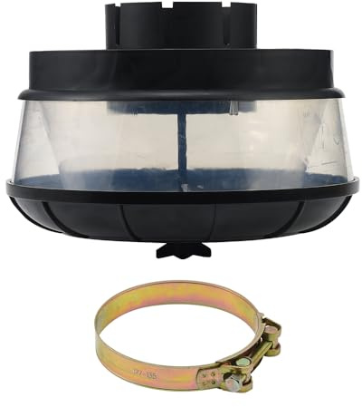 JSCARLIFE Terrängfilter för bil, bilsnorkel, förluftfilter, universell cyklonisk för insugningssnorkel, traktorluftintag, sandmugg (127 mm)