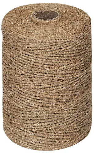 Giuneuow 200M/ Roll 2mm Twine Natural Thick Brown Twine for Home Gardening Plant Picture Hanger Industrial Packing String