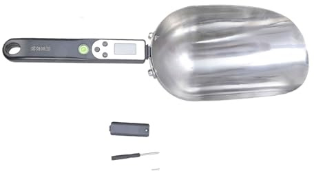 Zenlir Cuillère doseuse électronique Portable,Balance numérique pour Aliments pour Animaux,pour Une Alimentation Facile des Animaux