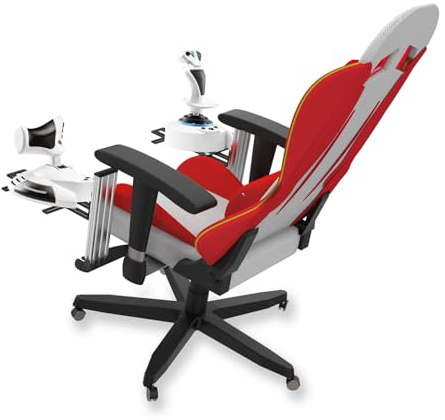 Avisiri 2 Set Metal Joystick Chair Mount for Flight Sim Game Joystick, Throttle and Hotas Systems Fits for Logitech X56, X52 Pro, Thrustmaster T-Flight Hotas, Thrustmaster T.16000M (Chair Mount)