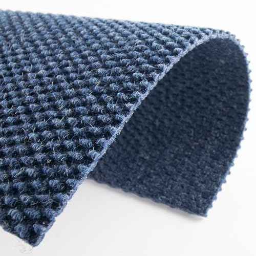 Primaflor Nadelfilz Bodenbelag Rewind | 900 BRL | 200 x 350 cm | Blau | für Büro, Messe und Treppe, Teppichboden, Cfl-s1, Nutzungsklasse 32, Resine-Rücken und ca. 5 mm Höhe Boden