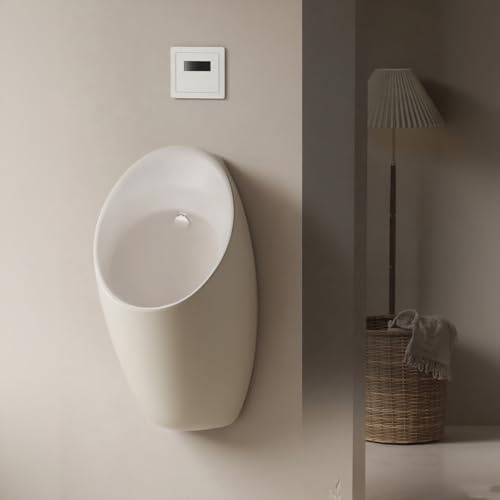 Orinatoio da uomo a parete, in ceramica, a prova di spruzzi, con sensore automatico di scarico, per servizi igienici pubblici, hotel, centri commerciali e bagni (modello A B)