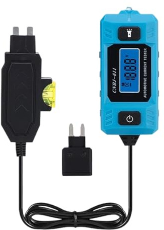 Sonda di guasto tester per circuiti automobilistici | Indicatore 20A 48V con illuminazione frontale, rilevatore di guasti per auto ad alta precisione con schermo LCD, per officina domestica e
