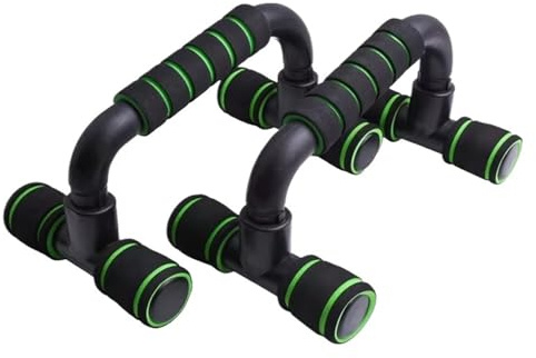 Liegestützgriffe Rutschfester Liegestützständer Home Fitness Power Rack Gym Griffe Liegestützstangen Übungstraining Bodybuilding-Ausrüstung(Green)