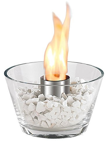 Carlo Milano Feuer Glas Schale: Glas-Feuerschale Marrakesch für Bio-Ethanol (Tischkamine, Bio-Ethanol-Tischkamin, Bioethanol)