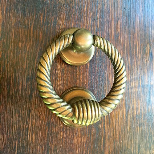 Antikas - Türklopfer Antik Messing - massiver Klopfer Ring - PZ Beschläge Haustüren