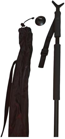 Bâton de chasse extensible de 85 à 180 cm avec fourche pour soutenir l'arme en aluminium très léger, monopode pour monteria.