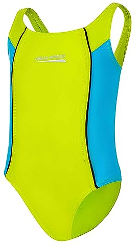 Aqua Speed Luna Badeanzug Mädchen | Einteiler | 104-158 | UV-Schutz | Blickdicht | Chlorresistent | Anti-Pilling | Schwimmanzug