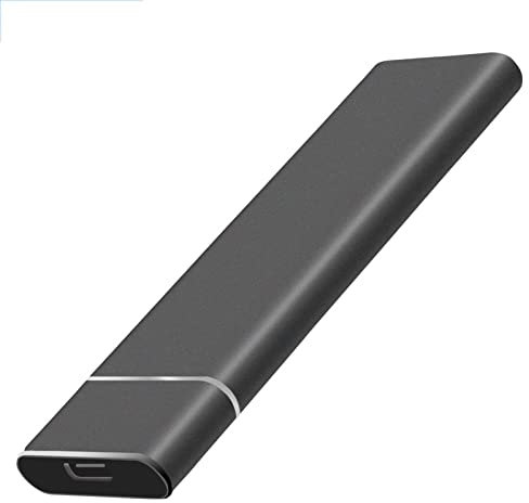Tpyec Mini disque dur externe SSD 1 To 256 Go 128 Go pour stockage mobile portable, convient pour PC, ordinateurs de bureau, ordinateurs portables, MacBook, smartphones et téléviseurs (128 Go,
