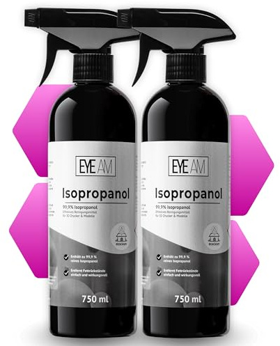 Isopropanol IPA 99,9% – Effektives Reinigungsmittel für 3D Drucker & Modelle (1500ml Sprühflasche)