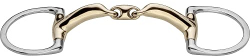 Sprenger novocontact Unterlegtrense mit kleinem D-förmigem Ring 14 mm doppelt gebrochen - Sensogan, 125 mm Weite