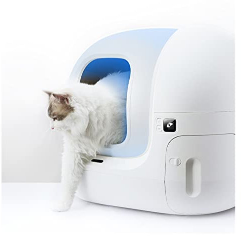 KOZWAY Lettiera Automatica for Gatti con Controllo Tramite App Toilette for Gatti autopulente Intelligente for più Gatti di Grandi Dimensioni (Color : G, Size : with App)