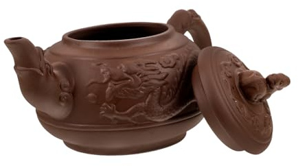 PRETYZOOM Tetera De Cerámica Tetera De Gran Capacidad Tetera De Dragón Tetera De Dragón Tradicional Tetera De Té Chino Tetera De Arcilla Vintage Tetera Portátil Tetera De Chino