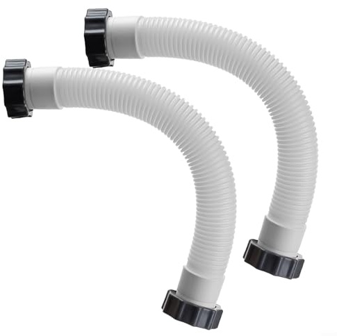 snowchecking Schwimmbadschlauch Ersatz für Intex 11535 Poolschlauch mit Filterpumpenmutter, Länge 50 mm, Pool-Verbindungsschlauch-Zubehör, robuste Konstruktion, einfache Installation (2er-Pack)