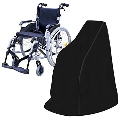 CCYENG Elderly Wheelchair Cover,Black 3 Layers Oxford Cloth Dustproof Waterproof Mobility Scooter Wheelchair Cover - for Electric Wheelchair Cove,45 * 29 * 51in ()