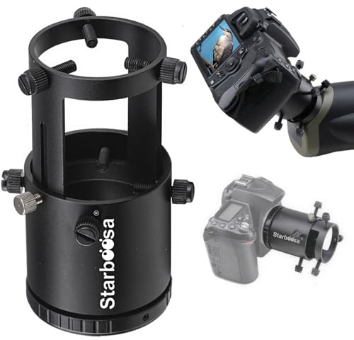 Starboosa Camera Adapter Mount for Nikon SLR - T-Ring Included - Perfect for Spotting Scope Photography in Birding, Wildlife & Astro | Precision M42 thread; secure camera connection; aluminum alloy