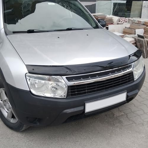 Oneway Protector de capó compatible con Dacia Duster I 2010-2017 - Negro brillante
